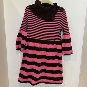 Pink and brown takeout sweater dress, size S (7)